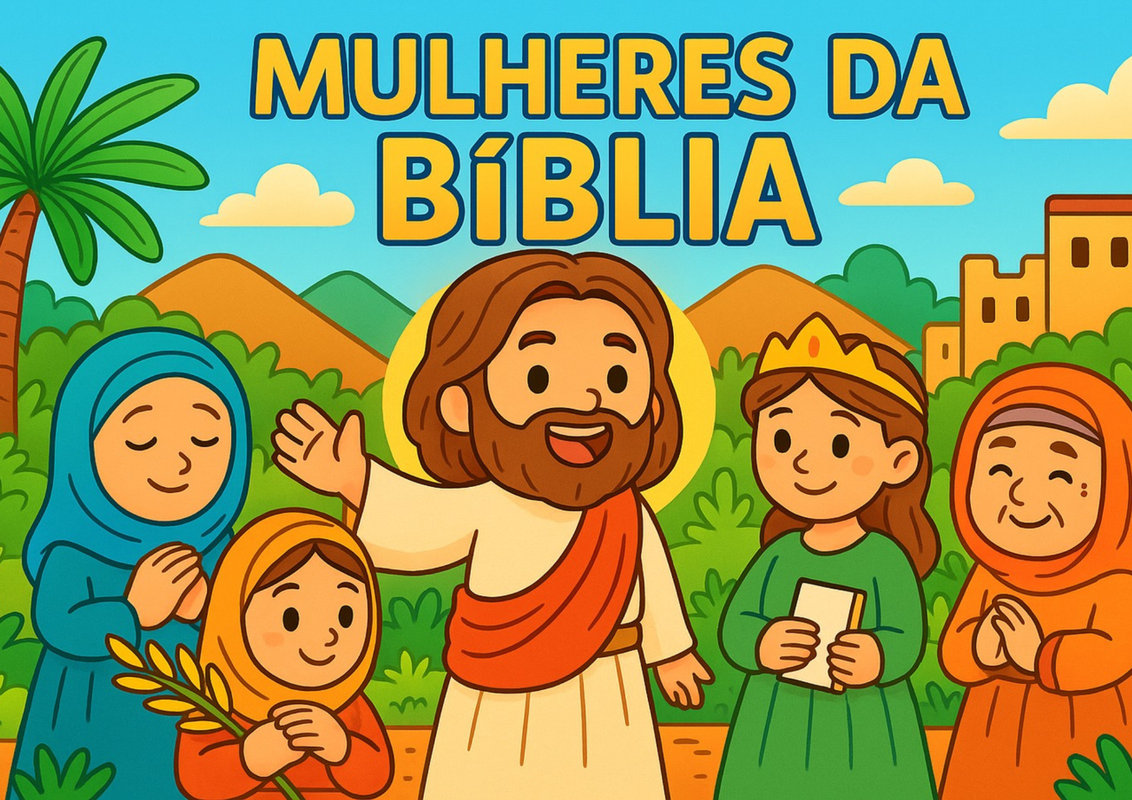 Livro de Colorir Cristão - Mulheres da Bíblia